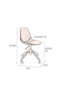Bureaustoel FRANKY - Black ZVR 1300007