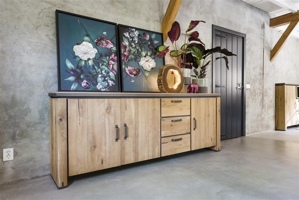 Dressoir FARMLAND - Oak railway brown HEH 39606-RWB