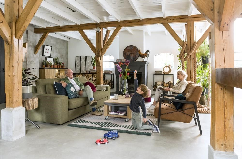 Salontafel FARMLAND - Oak railway brown HEH 39613