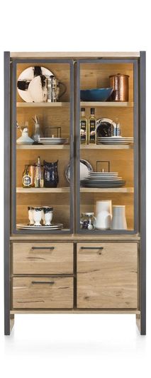 Kast vitrine METALO - Railway Brown HEH 36338