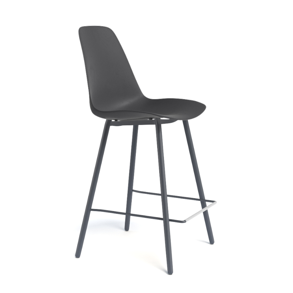 Barstoel BARCLAUDIO - Zwart/Antraciet PFT-204-000001-PP01