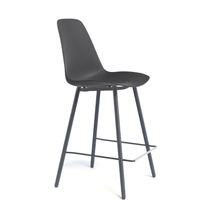 Barstoel BARCLAUDIO - Zwart/Antraciet PFT-204-000001-PP01