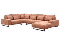 Hoeksalon 'Charlie' cognac ALC NA HKS