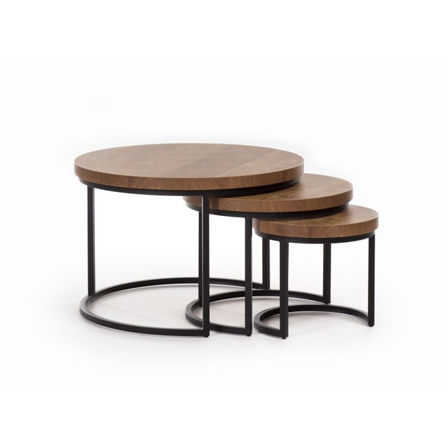 Salontafels, set van 3 HUGO - Old Teak