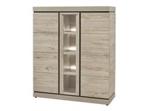 Vitrinekast BELLUNO - Millenium Oak Light Grey EVA-26-000004
