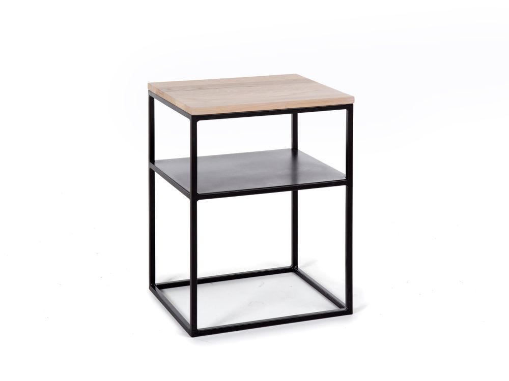 Nachtkastje MILAN - Hout/Zwart FDF MI NTO