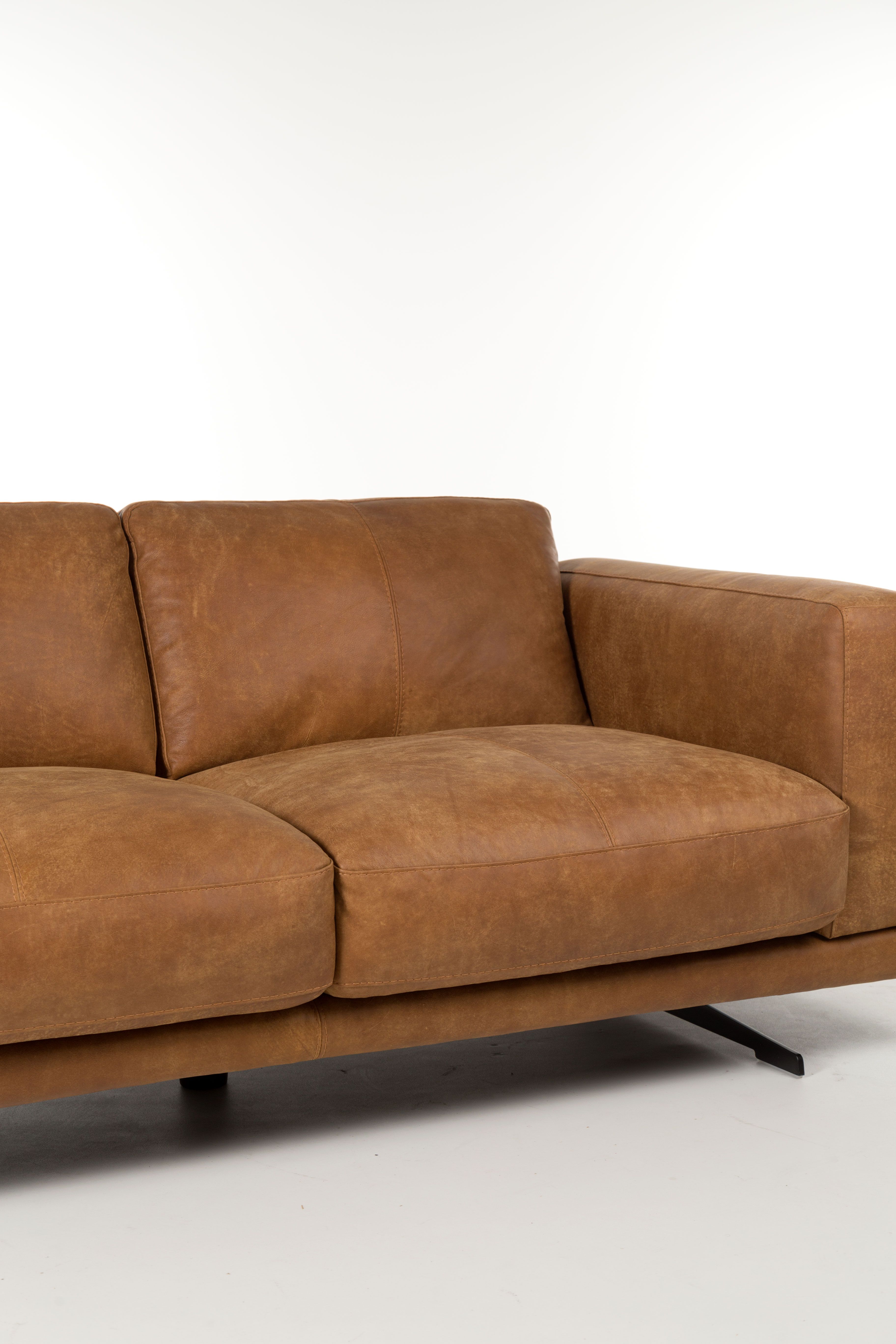 2 zit Zetel MIKONOS Cognac Leder Bruin DEBA Meubelen