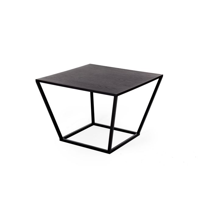 Salontafel / hoektafel PAPILLON - Zwart/Metaal