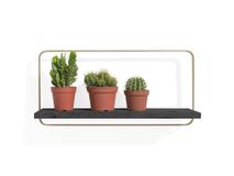 Wandplank ROSETTA - Zwart/Goud CCM 40510-ZWA