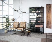 Kast Vitrine ELINA - Zwart PEM 689289