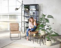 Kast Vitrine ELINA - Zwart PEM 689289