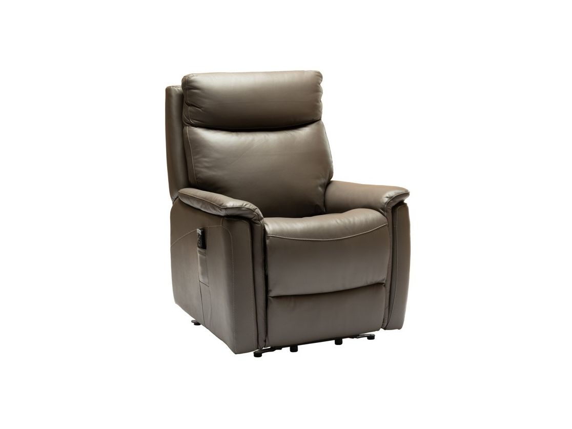 Elektrische relax met lift REMY - Leder Atoma grij DEZ RE RXE