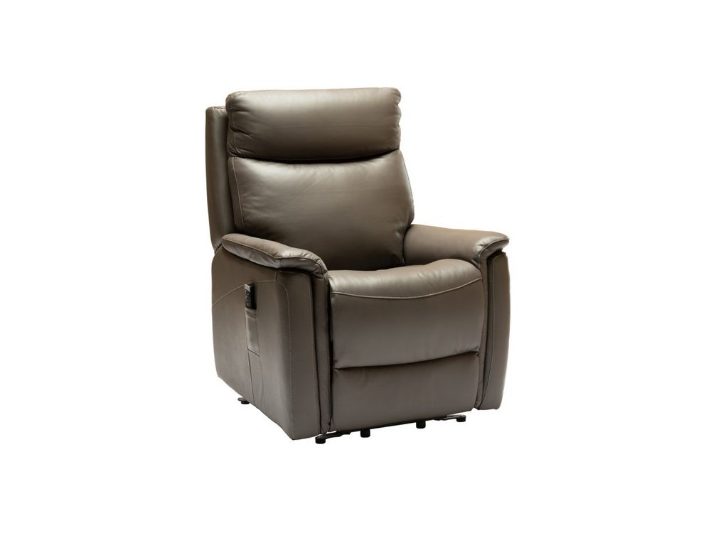 Elektrische relax met lift REMY - Leder Atoma grij DEZ RE RXE