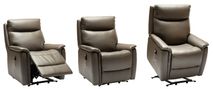 Elektrische relax met lift REMY - Leder Atoma grij DEZ RE RXE