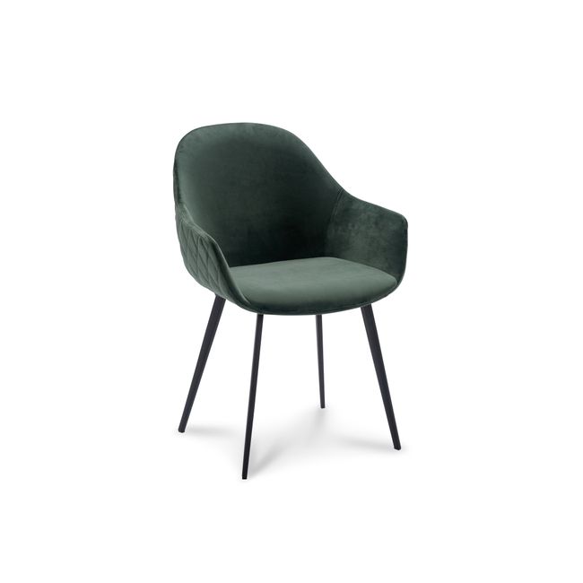 Stoel CALVIN - Donkergrijs velvet