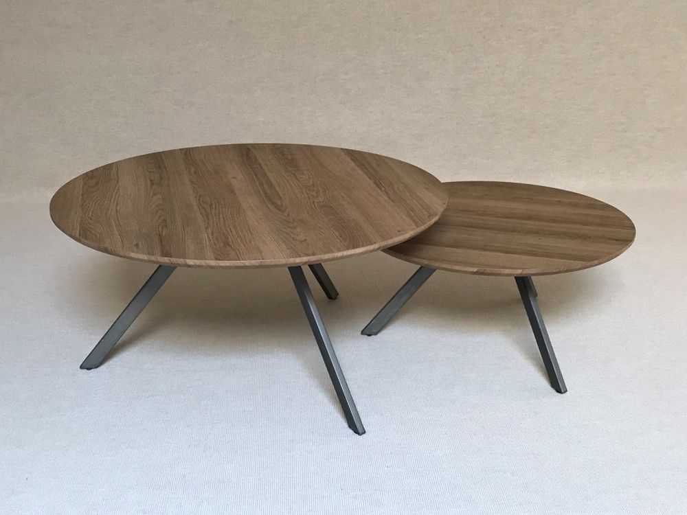 Set van 2 salontafels - Eik look DEZ MCT-348+349SET