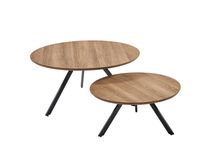 Set van 2 salontafels - Eik look DEZ MCT-348+349SET