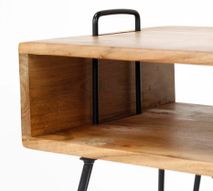 Nachtkastje QUADRO - Massief acaciahout ZLS 2332