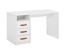 Bureau - Wit met lederen grepen SCE 4230