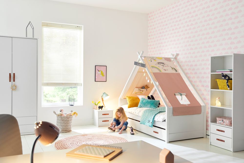 Kleerkast Wolk - Wit SCE 4250