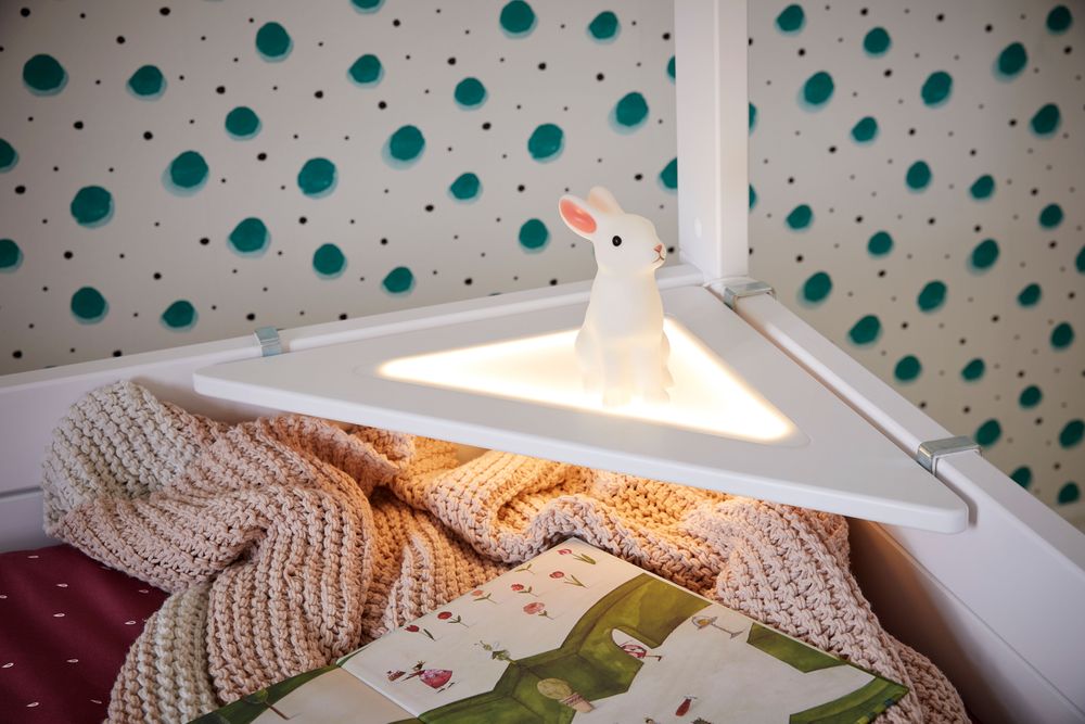 Hutbed BEACHHOUSE - Wit gelakt SCE 47978WG