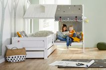 Hutbed BEACHHOUSE - Wit gelakt SCE 47978WG