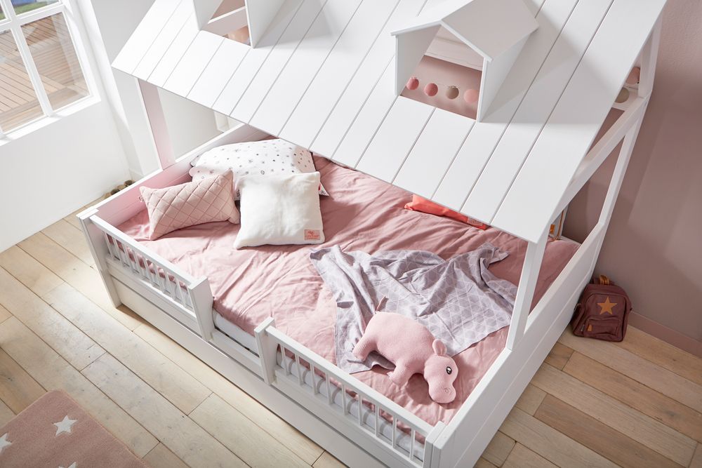 Hutbed BEACHHOUSE - Wit gelakt SCE 47978WG