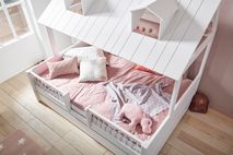 Hutbed BEACHHOUSE - Wit gelakt SCE 47978WG