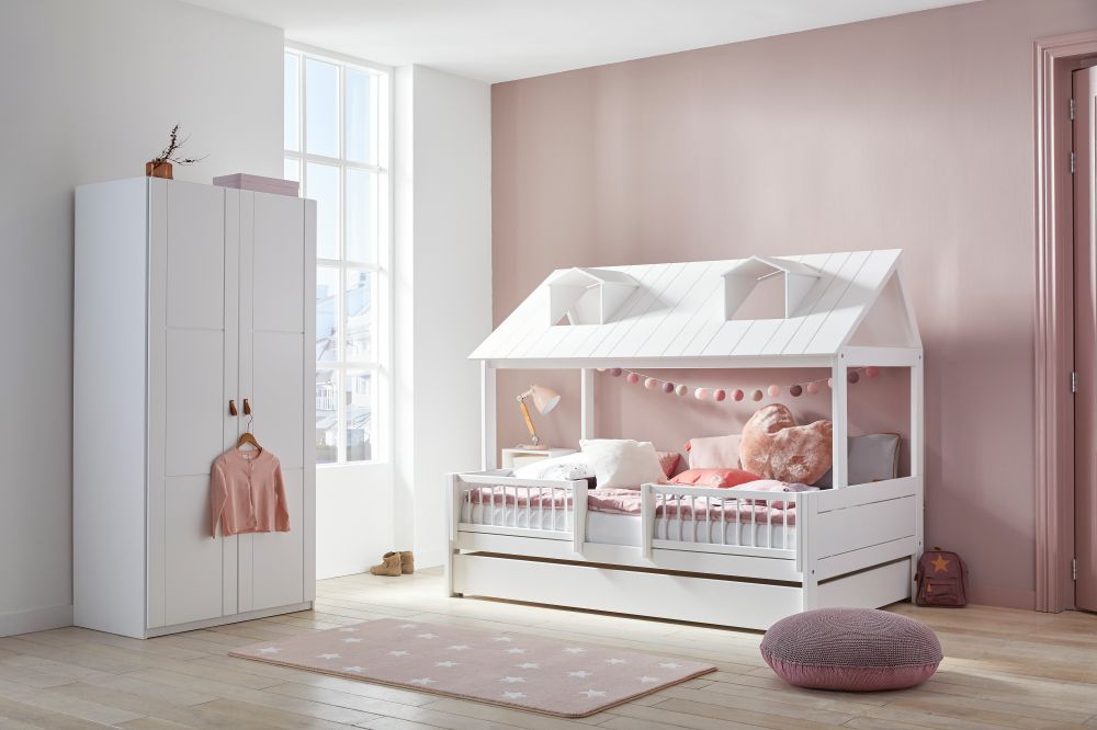 Hutbed BEACHHOUSE - Wit gelakt SCE 47978WG