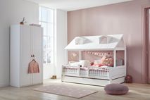 Hutbed BEACHHOUSE - Wit gelakt SCE 47978WG