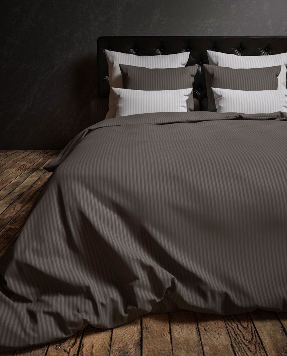 Dekbedovertrek UNI STRIPE - White HKT US140DG