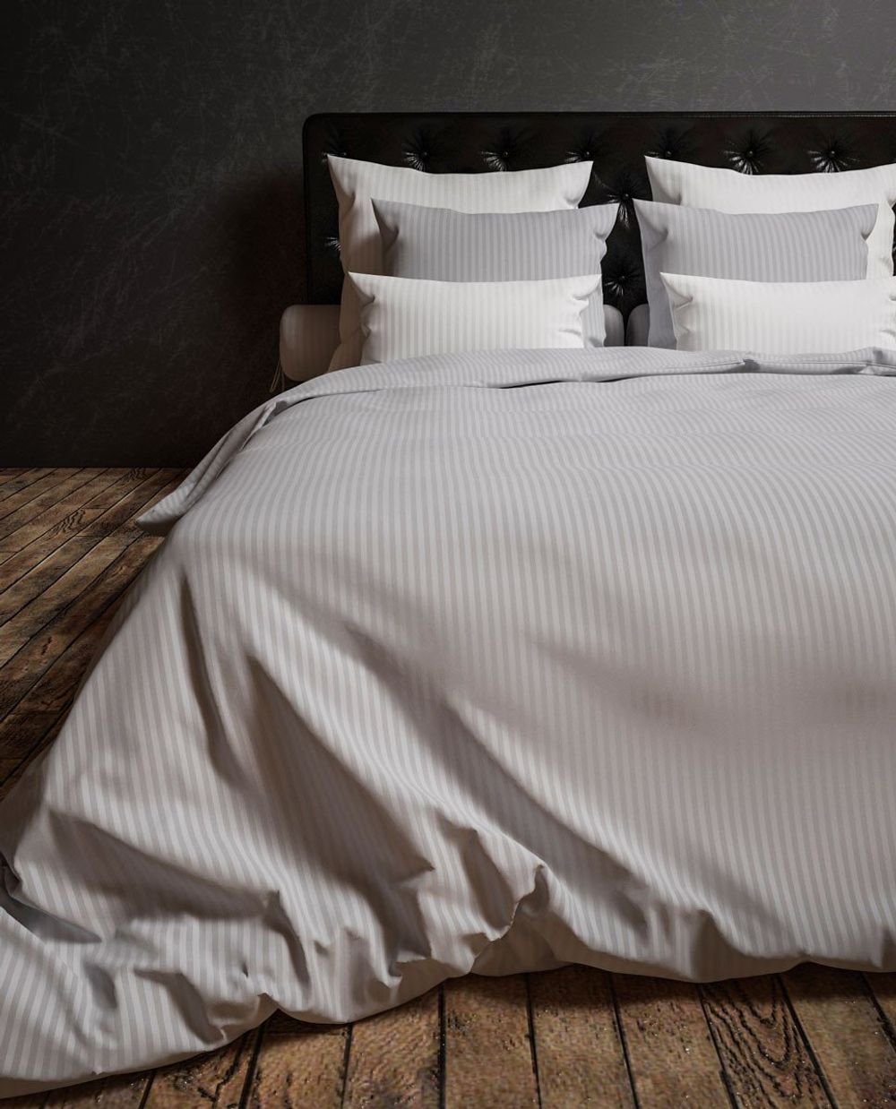 Dekbedovertrek UNI STRIPE - White HKT US140GG