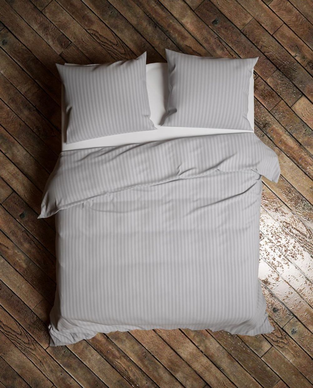 Dekbedovertrek UNI STRIPE - White HKT US140GG