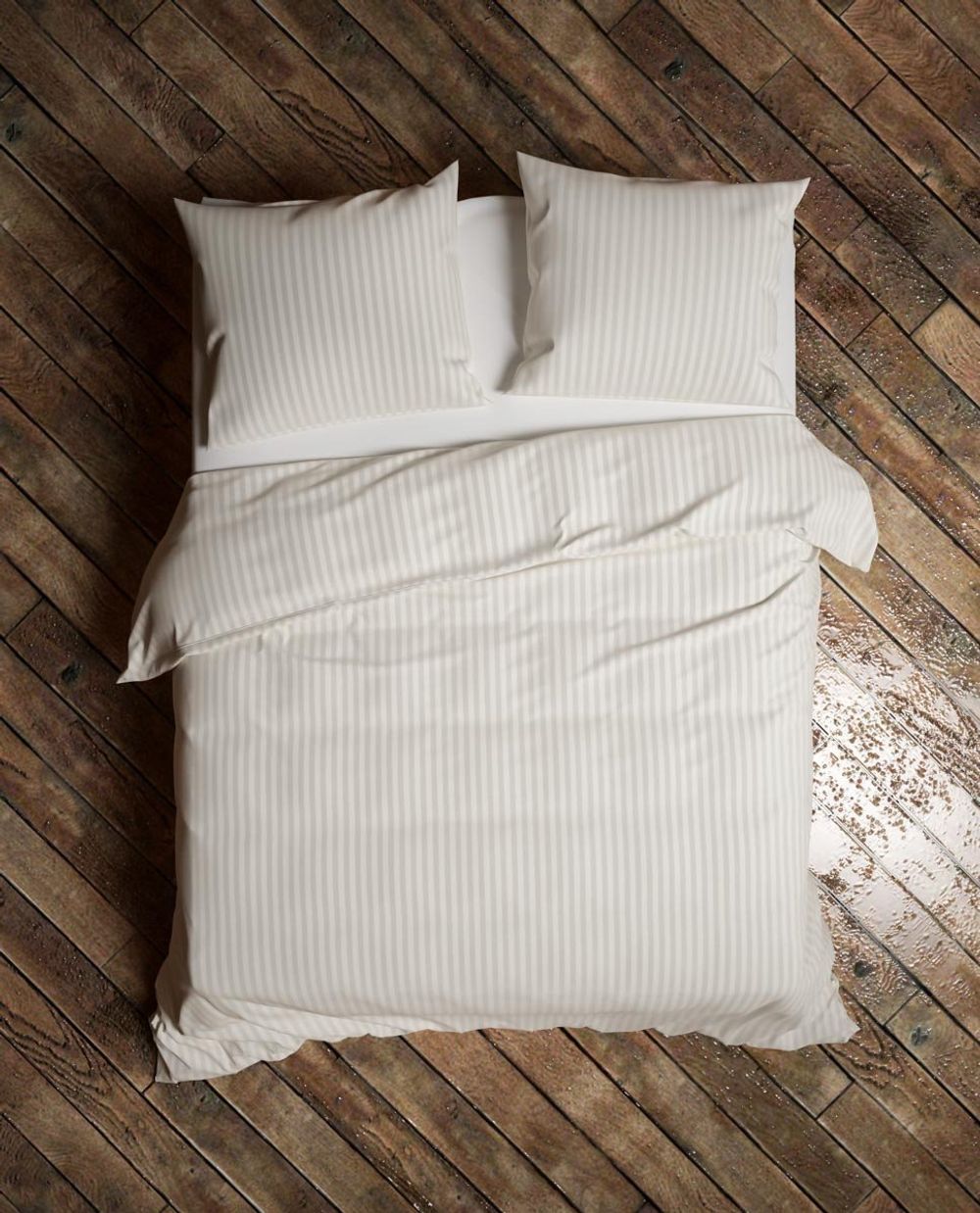 Dekbedovertrek UNI STRIPE - White HKT US140W