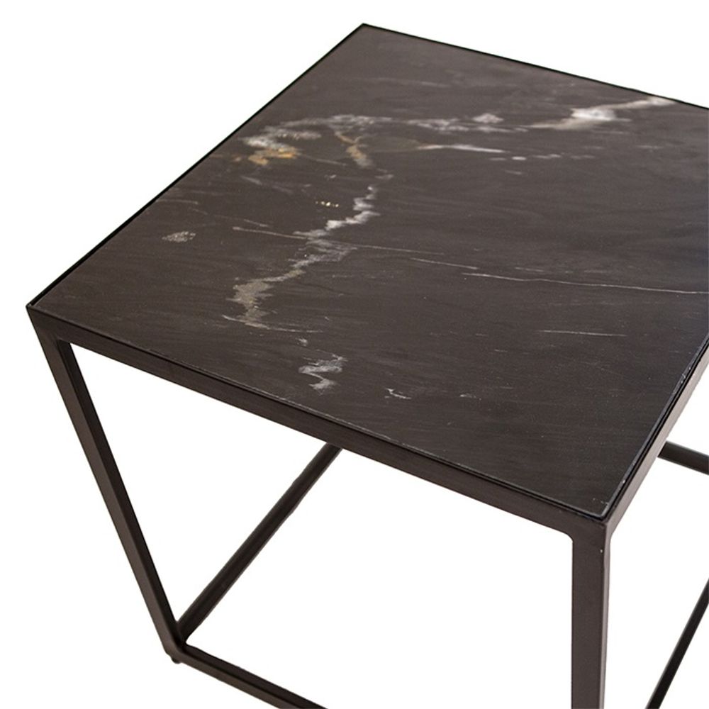 Bijzettafel MIX & MATCH - Marmer/ijzer ELO MM BZT50