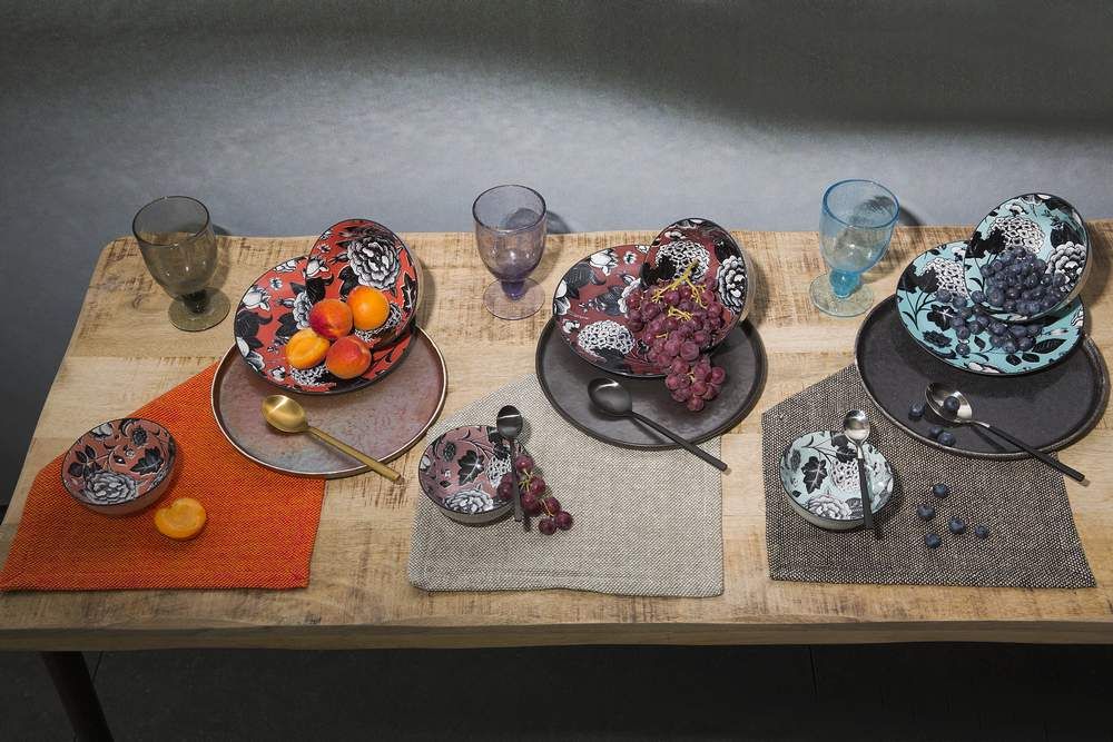 Diner bord EXPERIENCE - Zwart/gespikkeld PMX 33150-BLA-02