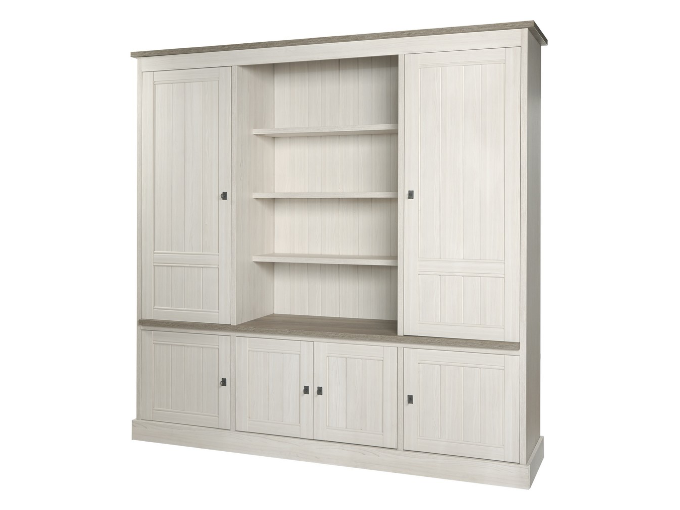 Wandkast YORK - Lariks & Crystal oak beige