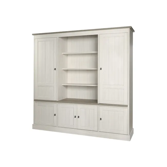 Wandkast YORK - Lariks & Crystal oak beige