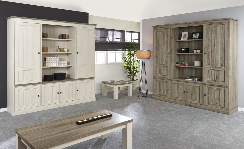 Buffetkast YORK - Lariks & Crystal oak beige MBR-1-000016