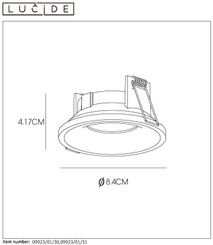 Ronde inbouwspot ZIVA - Zwart LCD099230131