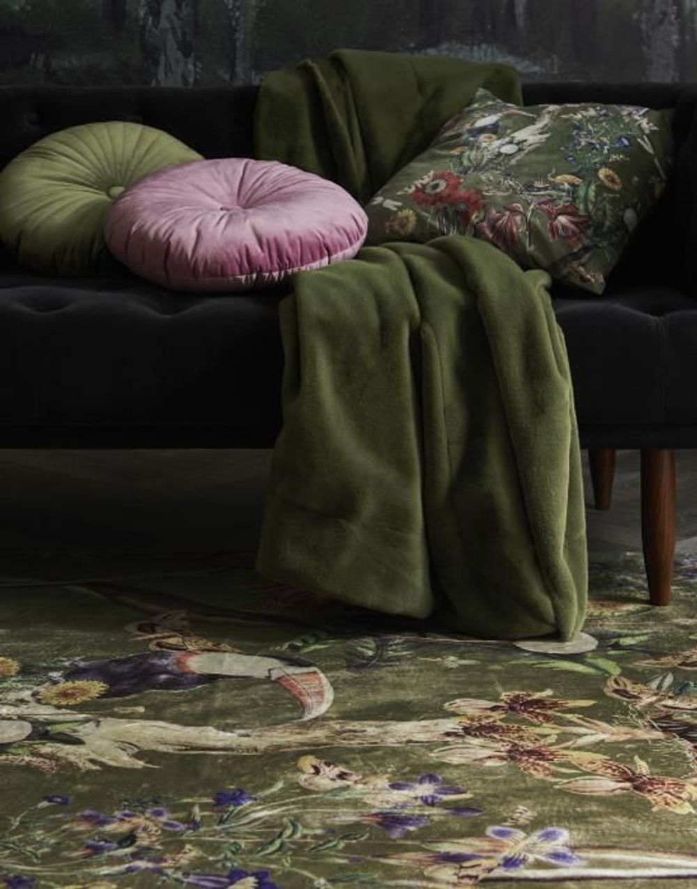 Plaid FURRY - Pine green VES 401072-491-001