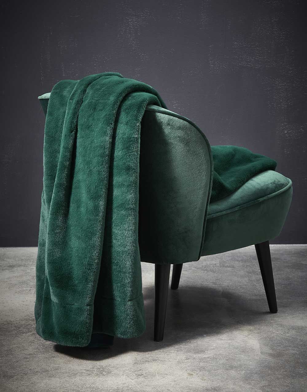 Plaid FURRY - Pine green VES 401072-106-001