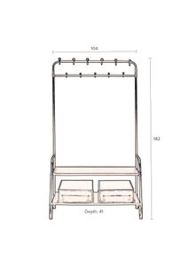 Kapstok LUCIUS - Zwart ZVR 7100009