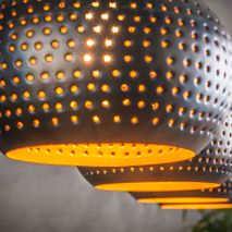 Hanglamp PUNCH - Zwart/bruin ZLS 8141-56