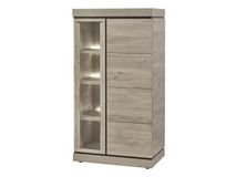 Vitrinekast BELLUNO - Millenium Oak Light Grey EVA-26-000008