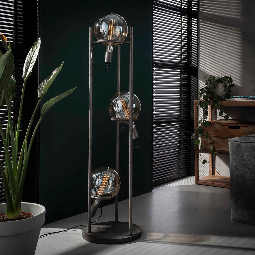 Vloerlamp SATURN - Oud zilver ZLS 7744-29