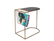 Bijzettafel EILEEN - Goud/Zwart ZVR 2300166