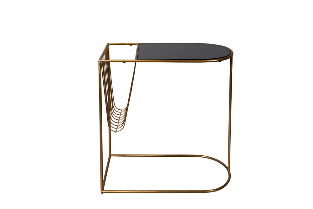 Bijzettafel EILEEN - Goud/Zwart ZVR 2300166