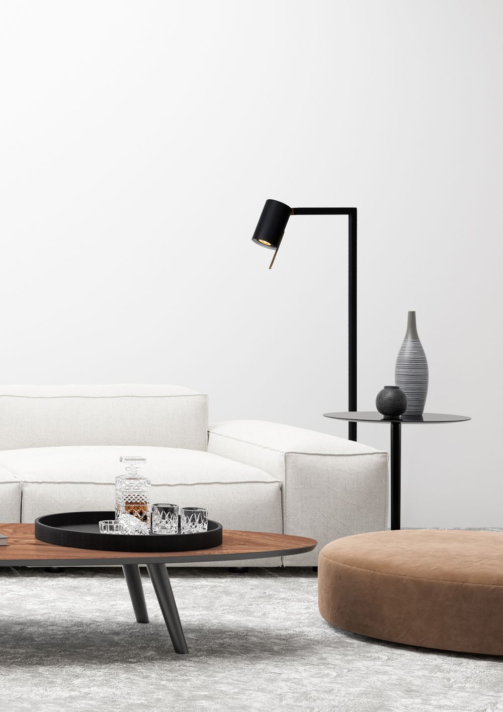 Vloerlamp LESLEY - Zwart LCD037250130