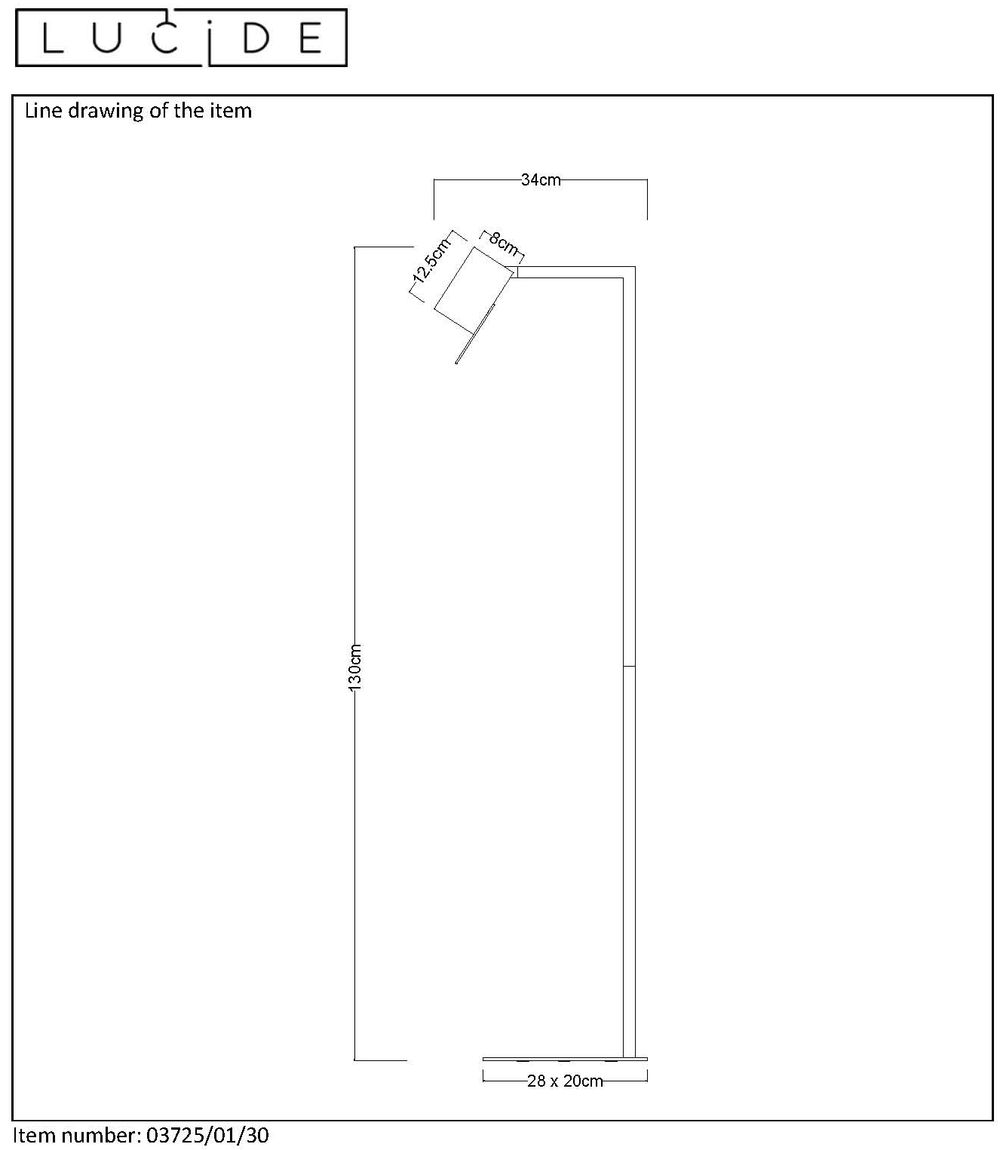 Vloerlamp LESLEY - Zwart LCD037250130